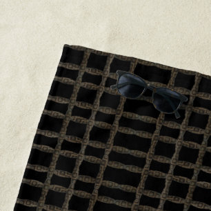 Serviette De Plage Chapelet Tibétain Himalayen à Plusieurs Yeux Gravé