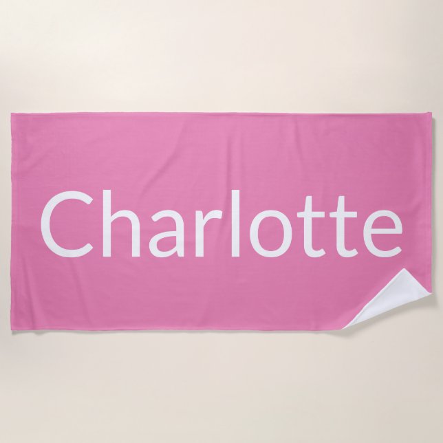 Serviette De Plage Charlotte (Devant)
