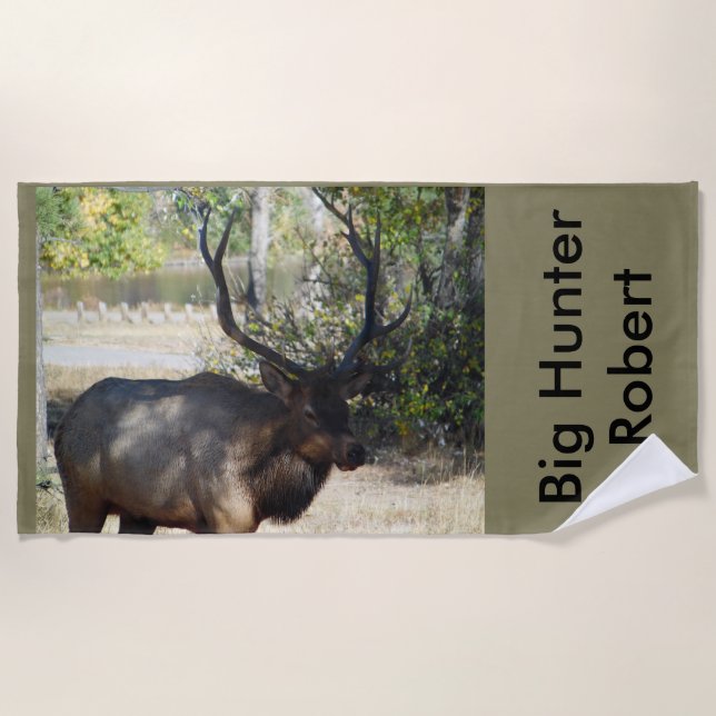 Serviette De Plage Chasse aux élans Mancave (Devant)