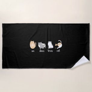 Serviette De Plage Chat Fundy Chemise Un Deux Trois Cat Kitty Lover