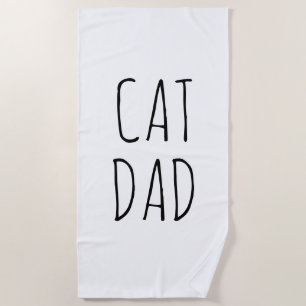 Serviette De Plage "Chat Papa" Simple Farmhouse moderne