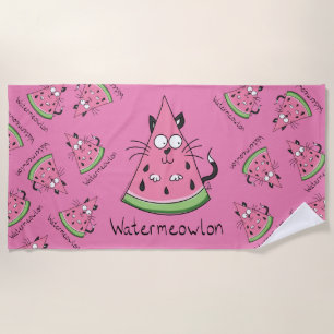 Serviette De Plage Chat Watermelon Cute Kid's