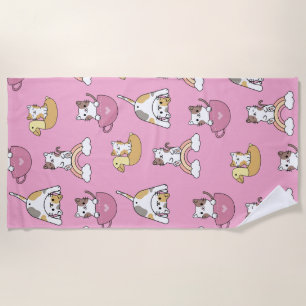 Serviette De Plage Chats Adorables