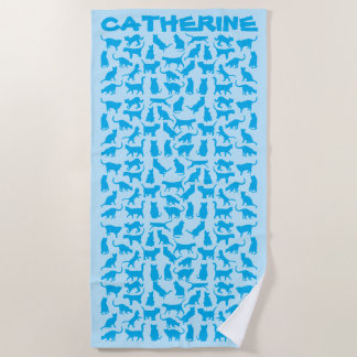 Serviette De Plage Chats faits sur commande