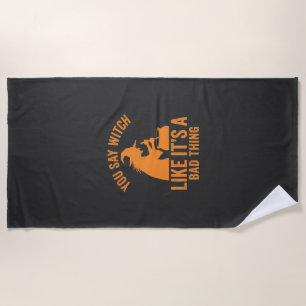 Serviette De Plage Chaudron De Sorcière Drôle Halloween