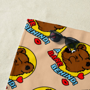 Serviette De Plage Cheeky Beach Bear - Un nu Derrière