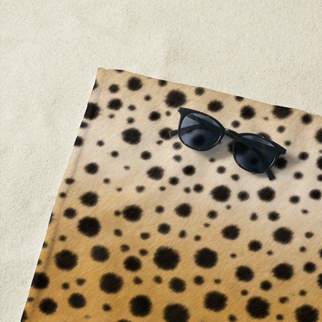 Serviette De Plage Cheetah Spots Exotic Safari Poster de animal (En situation)