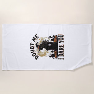 Serviette De Plage Chemise de Halloween sorcière avec cimetière de lu