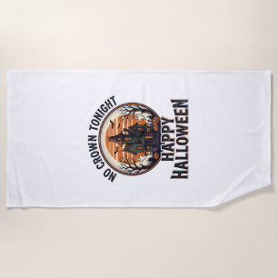 Serviette De Plage Chemise Halloween ensorcelée avec l'art de manoir