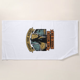 Serviette De Plage Chemise Halloween Sorcière Drôle Design de Sorcièr