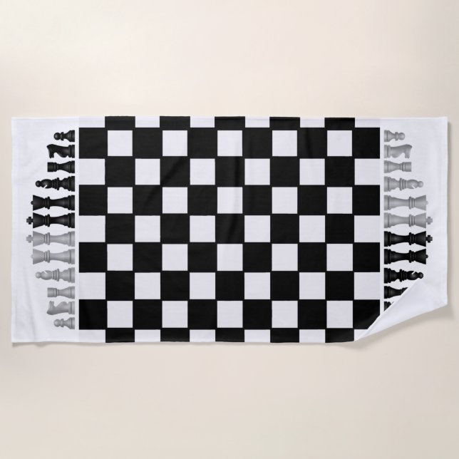 Serviette De Plage Chess Design Beach Towel (Devant)