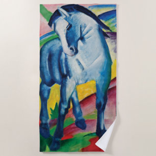 Serviette De Plage Cheval bleu I par Franz Marc