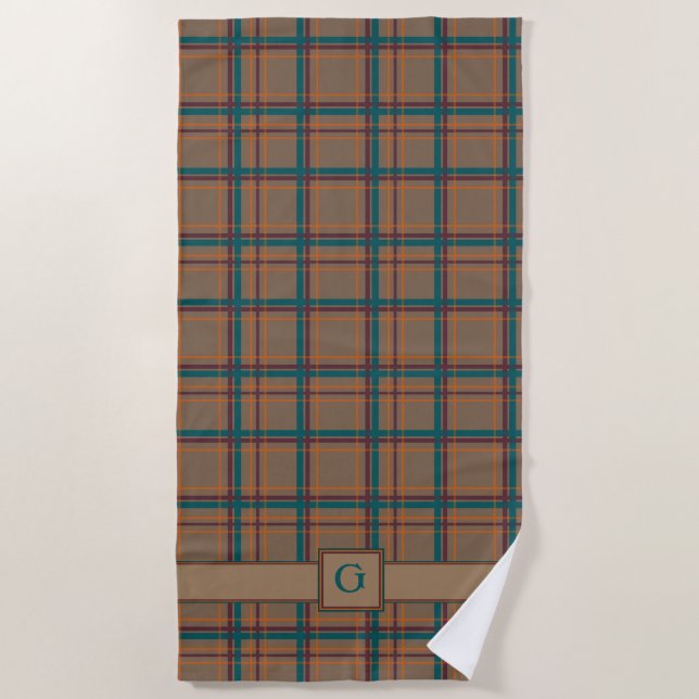 Serviette de plage chic en automne (Devant)