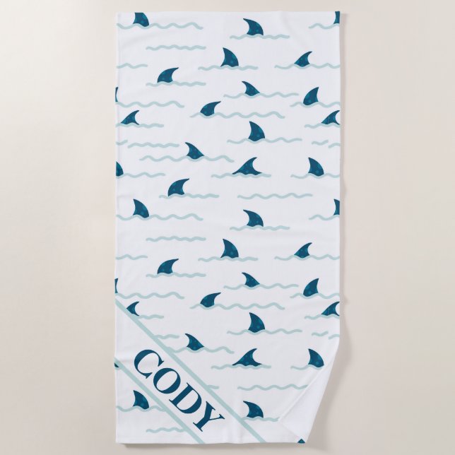 Serviette De Plage Chiens de requin (Devant)