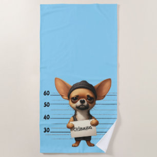 Serviette De Plage Chihuahua vilain