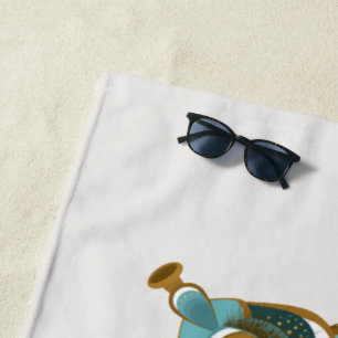 Serviette De Plage Chimera - Peacock Seahorse Beach Towne