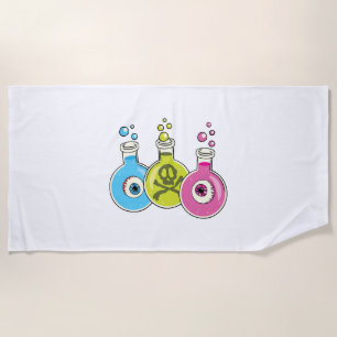 Serviette De Plage Chimie d'Halloween