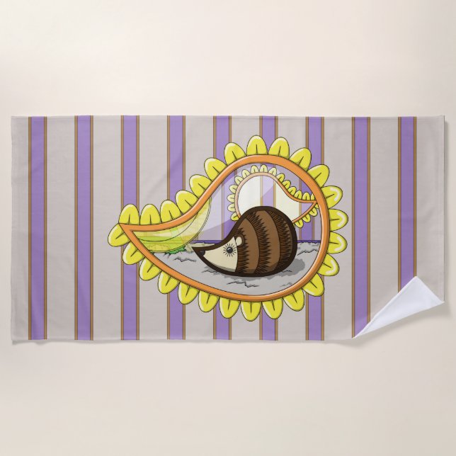 Serviette De Plage Chrissy the Hedgehog Beach Towel (Devant)