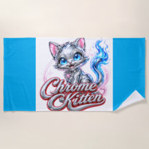 Serviette de plage Chrome Kitten
