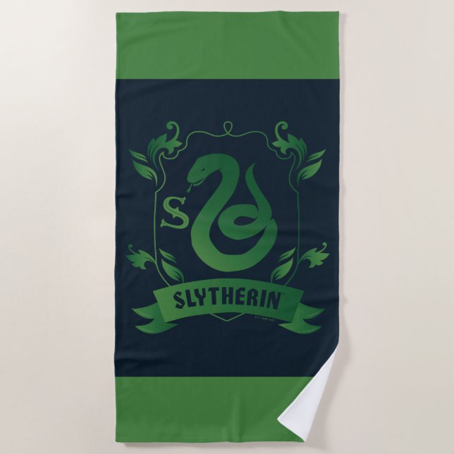 Serviette De Plage Cimetière SLYTHERIN™ (Devant)