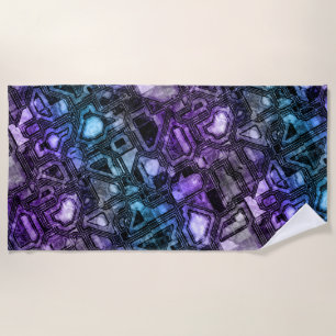 Serviette De Plage circuits de pierres précieuses - ombre astro :