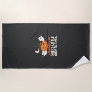 Serviette De Plage Citation de fantôme de citrouille de Halloween Des