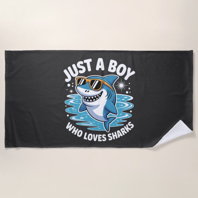 Serviette De Plage Citation drôle sur les requins  (Devant)