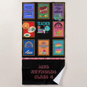 Serviette De Plage Citations De Cadeaux Enseignants Drôle Appréciatio