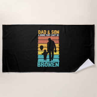 Serviette De Plage Citations grand-père | Papa Et Son Fils
