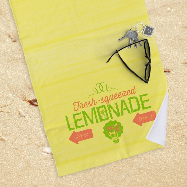 Serviette De Plage Citronade fraîche taillée (Créateur téléchargé)
