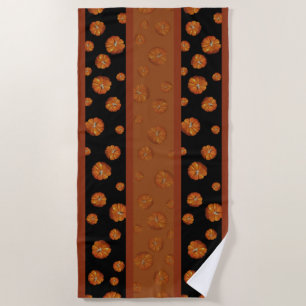 Serviette de plage citrouille