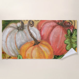 Serviette de plage citrouille Halloween