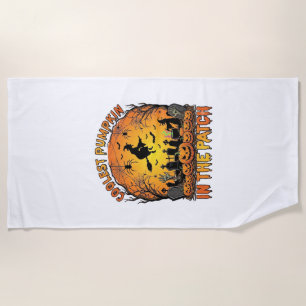 Serviette De Plage Citrouille la plus cool Patch Halloween Sorcière A