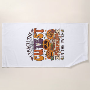 Serviette De Plage Citrouilles les plus mignonnes Halloween Lunettes