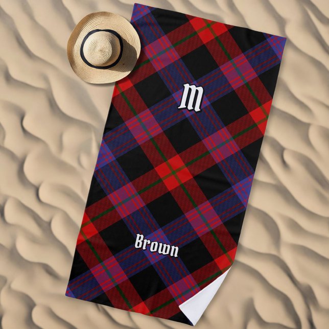 Serviette De Plage Clan Brown Tartan (Créateur téléchargé)