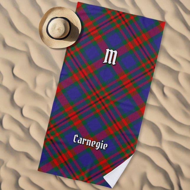 Serviette De Plage Clan Carnegie Tartan (Créateur téléchargé)