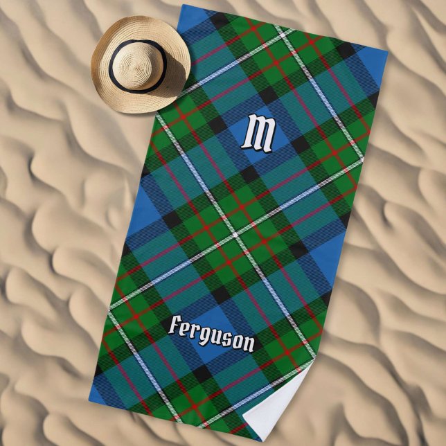 Serviette de plage Clan Ferguson Tartan (Créateur téléchargé)