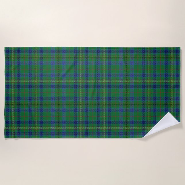 Serviette De Plage Clan Kennedy Tartan, des habitués écossais (Devant)