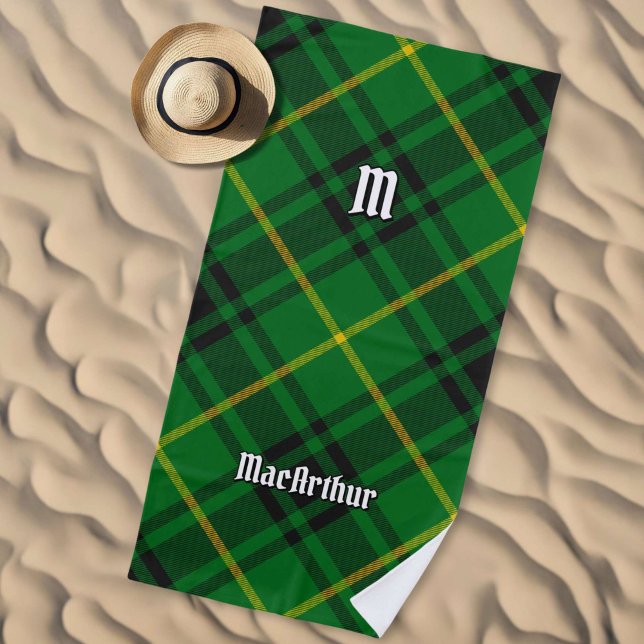 Serviette De Plage Clan MacArthur Tartan (Créateur téléchargé)
