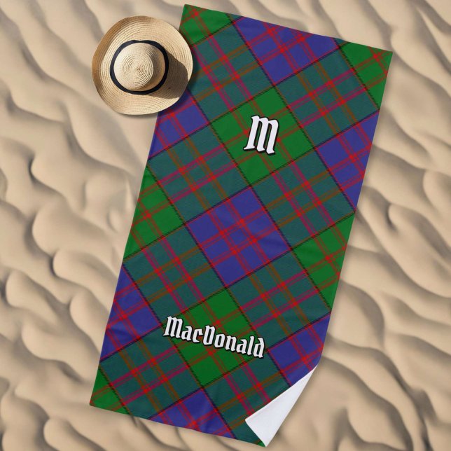 Serviette De Plage Clan MacDonald Tartan Beach Towel (Créateur téléchargé)