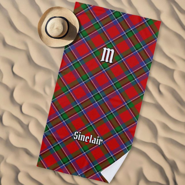 Serviette De Plage Clan Sinclair Tartan (Créateur téléchargé)