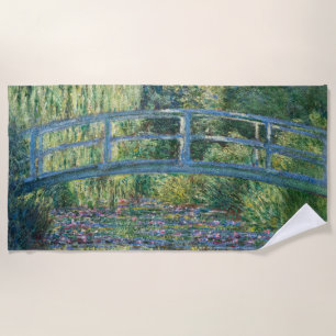 Serviette De Plage Claude Monet - Bassin aux Nymphéas, Harmonie Verte