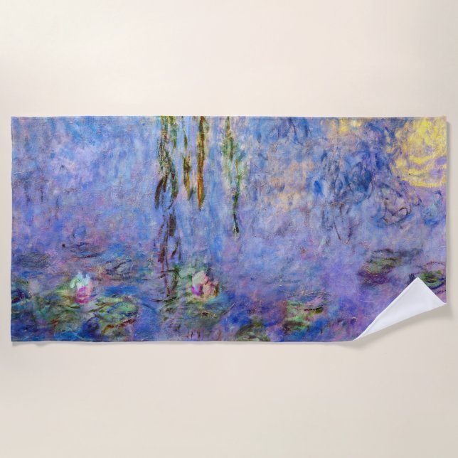 Serviette De Plage Claude Monet - Nymphéas (Devant)
