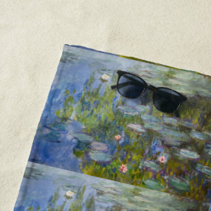 Serviette De Plage Claude Monet Nymphéas 1915 Art Impressionniste