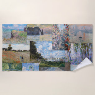Serviette De Plage Claude Monet - Patchwork de chefs-d'oeuvre