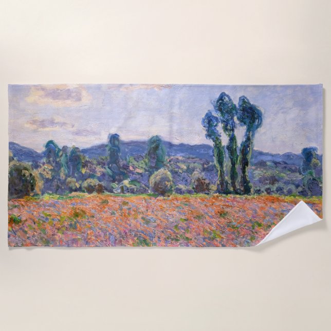 Serviette De Plage Claude Monet - Poppy Field 1890 (Giverny) (Devant)