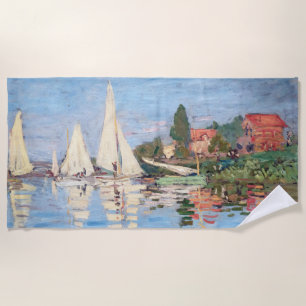 Serviette De Plage Claude Monet - Régates à Argenteuil
