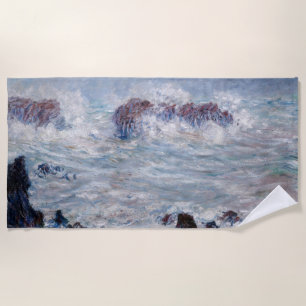Serviette De Plage Claude Monet - Tempête au large de la côte de Bell