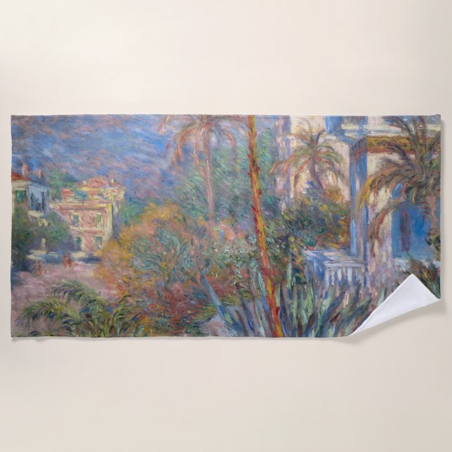 Serviette De Plage Claude Monet - Villas à Bordighera (Devant)