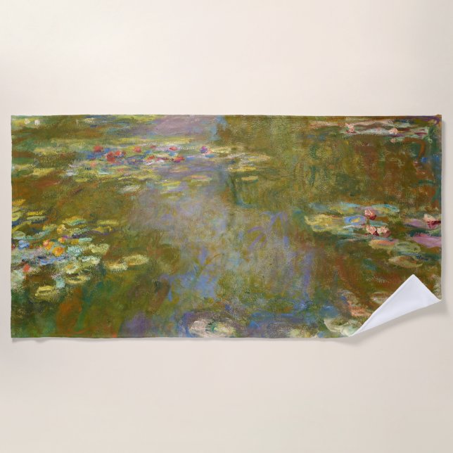 Serviette De Plage Claude Monet - Water Lily Pond 1917 (Devant)